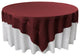 LA Linen Square Polyester Poplin Tablecloth, Burgundy, 72"x72"