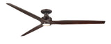Fanimation Spitfire 84" Fan/LED Light, Dark Bronze, Dark Bronze/Dark Walnut Wood Blades