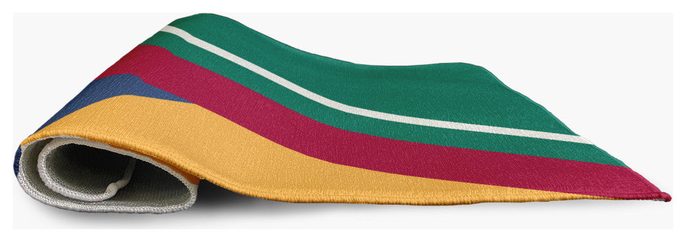 Bold Shapes Modern & Contemporary Chenille Area Rug
