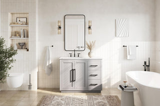 Home Living 42" Single Bathroom Vanity, Grey