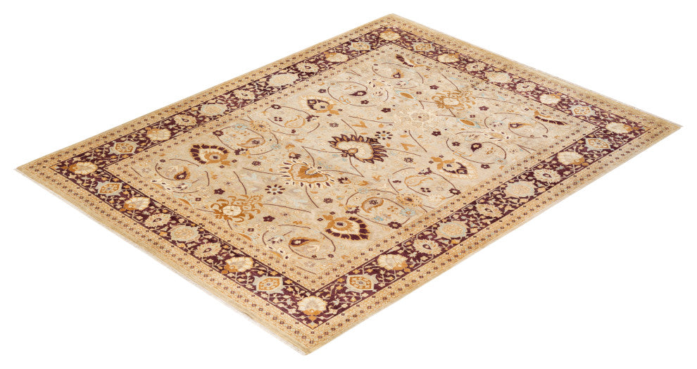 Mogul, One-of-a-Kind Hand-Knotted Area Rug Ivory, 8' 2" x 10' 4"