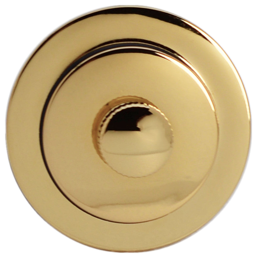 Illusionary Overflow 12" & 4" Sch. 40 PVC Bath Waste and Overflow Lift, Polished Brass