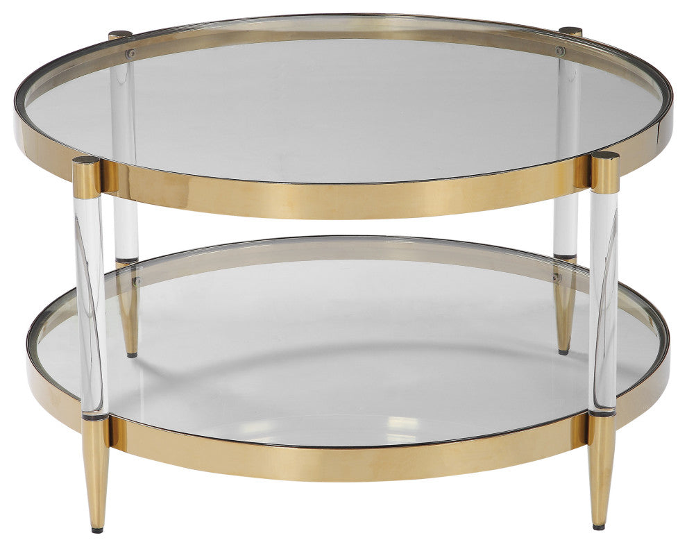 Uttermost Kellen Glass Coffee Table