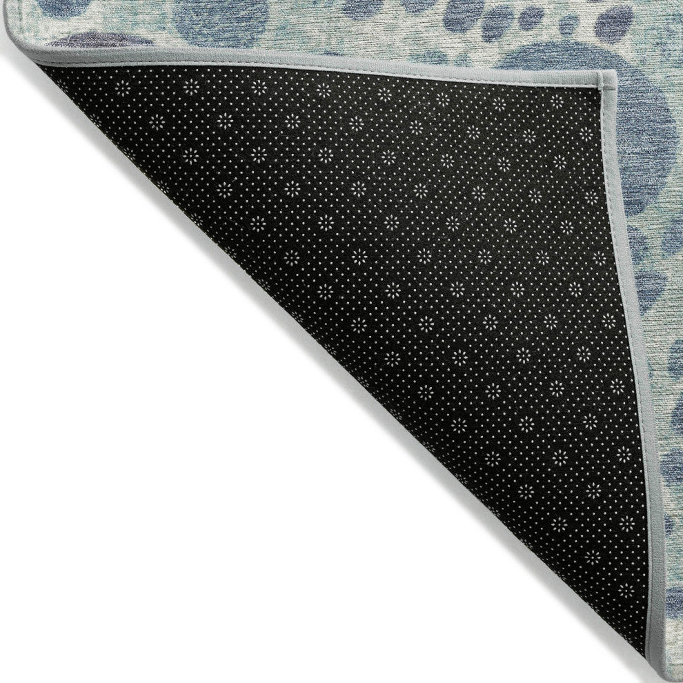 Machine Washable Indoor/Outdoor Chantille ACN1895 Denim 1'8" x 2'6" Rug