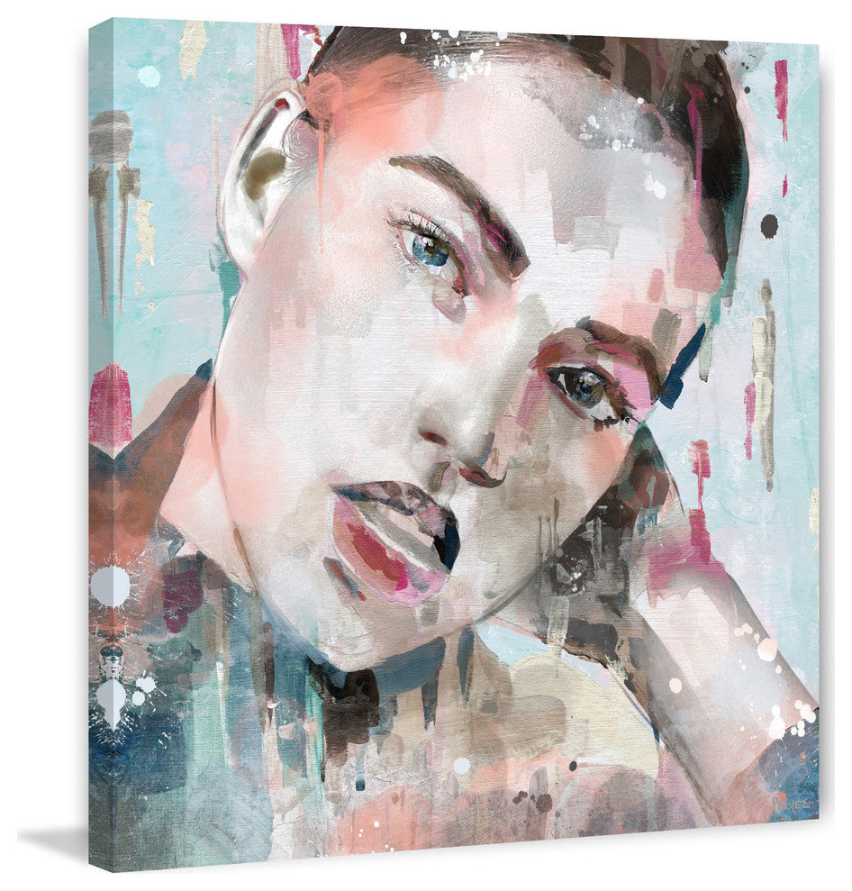 "Alluring Chic II" Painting Print on Wrapped Canvas, 48"x48"