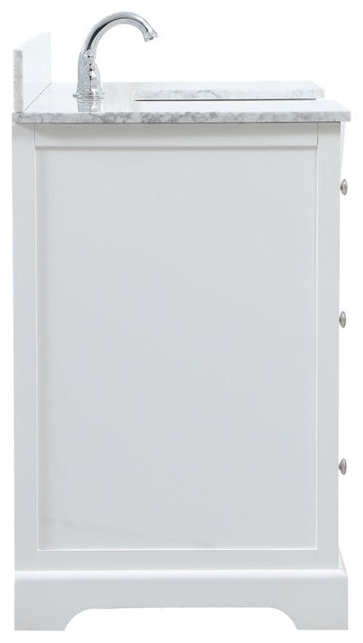 Home Living 22" Farmhouse White-Light Bathroom Vanity