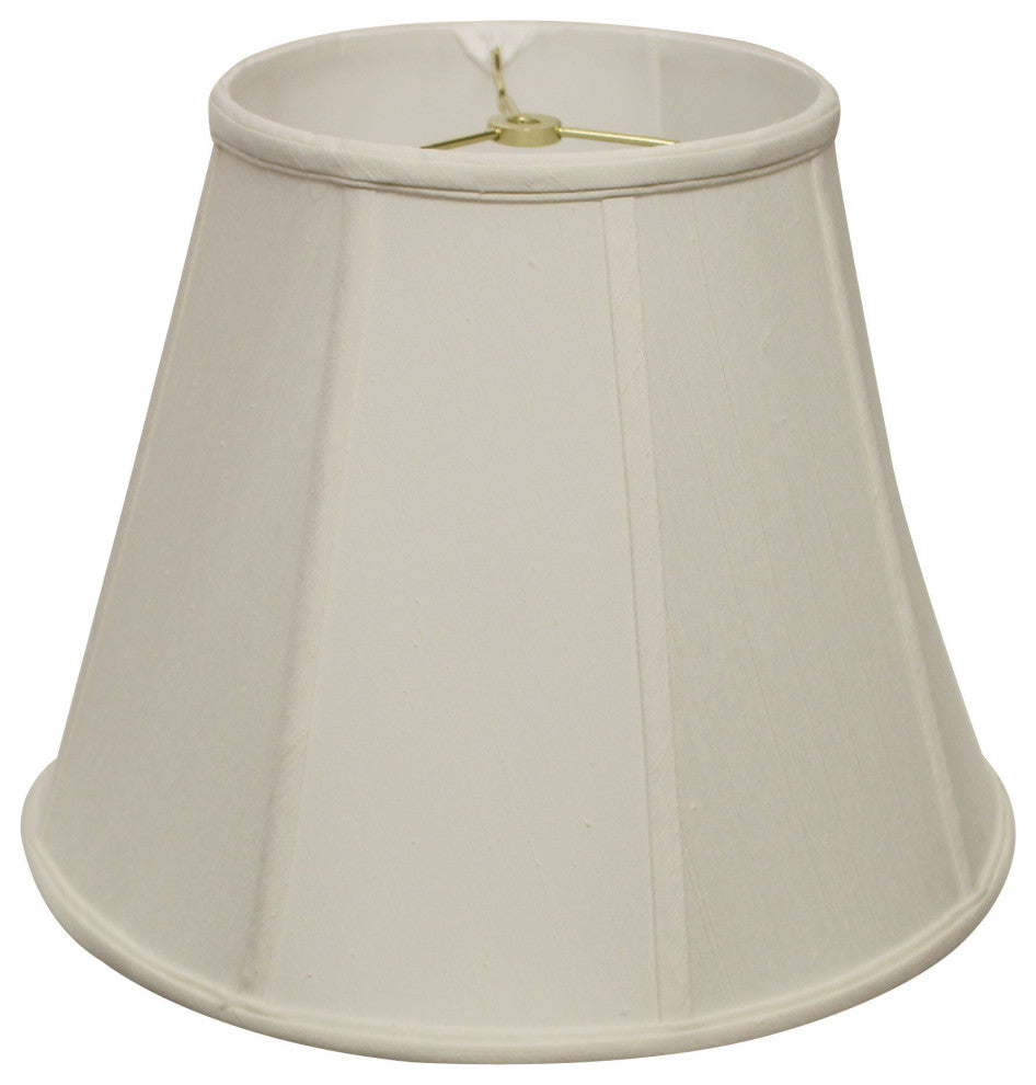 20" White Slanted Empire Monay Shantung Lampshade