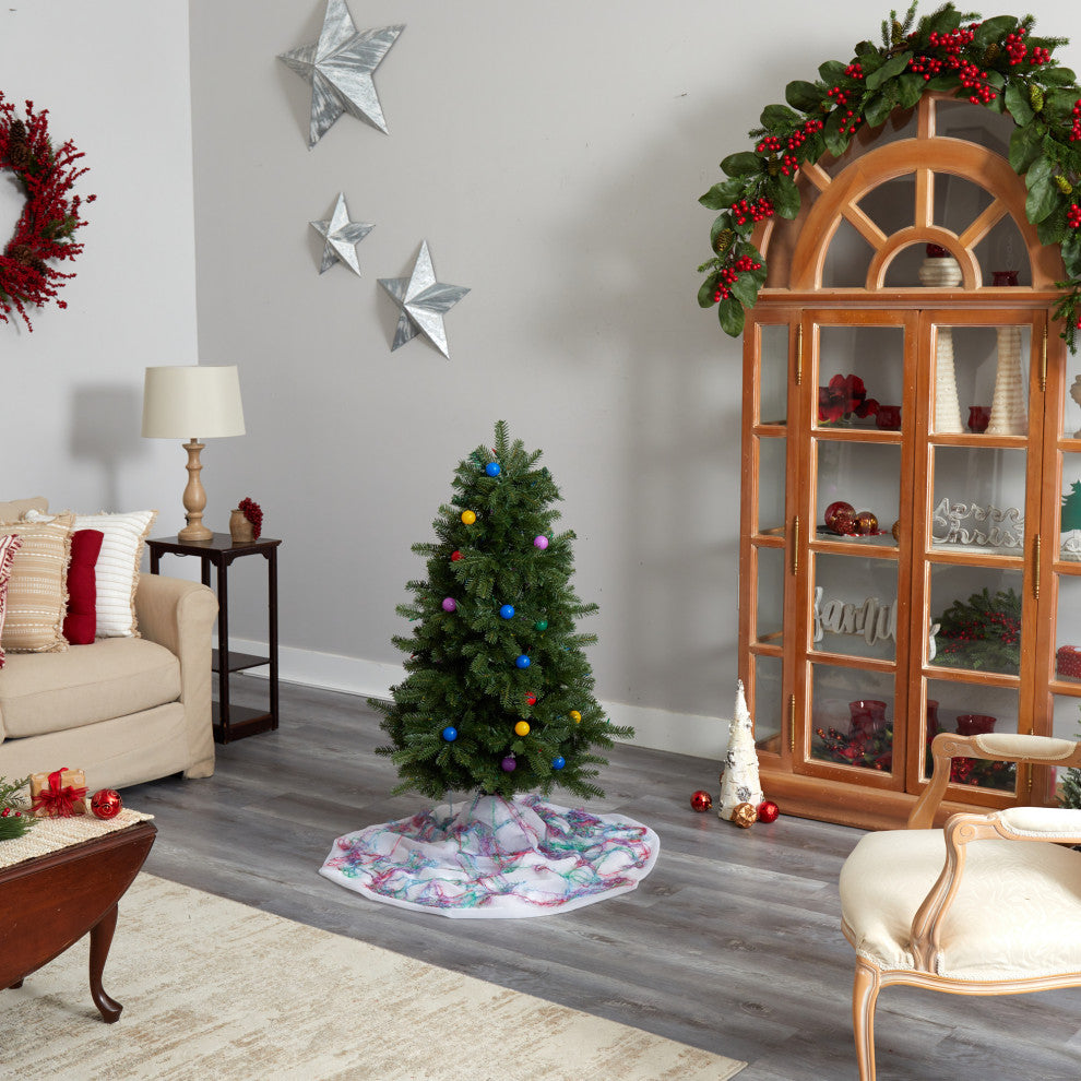 Nearly Natural T3293 4 Montana Mountain Fir Artificial Christmas Tree