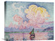 "Pink Clouds, Antibes" Stretched Canvas Giclee by Paul Signac, 22"x18"