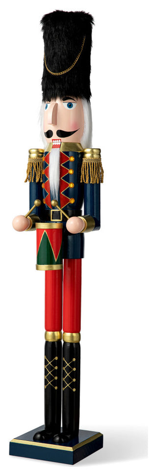 36"H Wooden Christmas Drummer Nutcracker