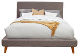 Britney Standard King Upholstered Platform Bed, Dark Grey
