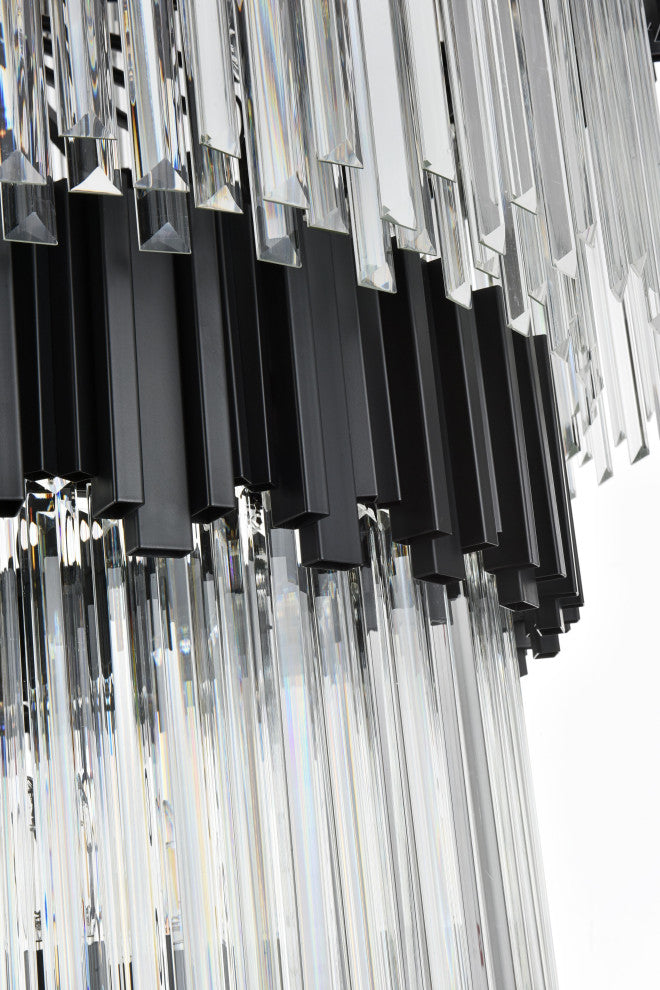 Home Living 48" Chandelier, Black
