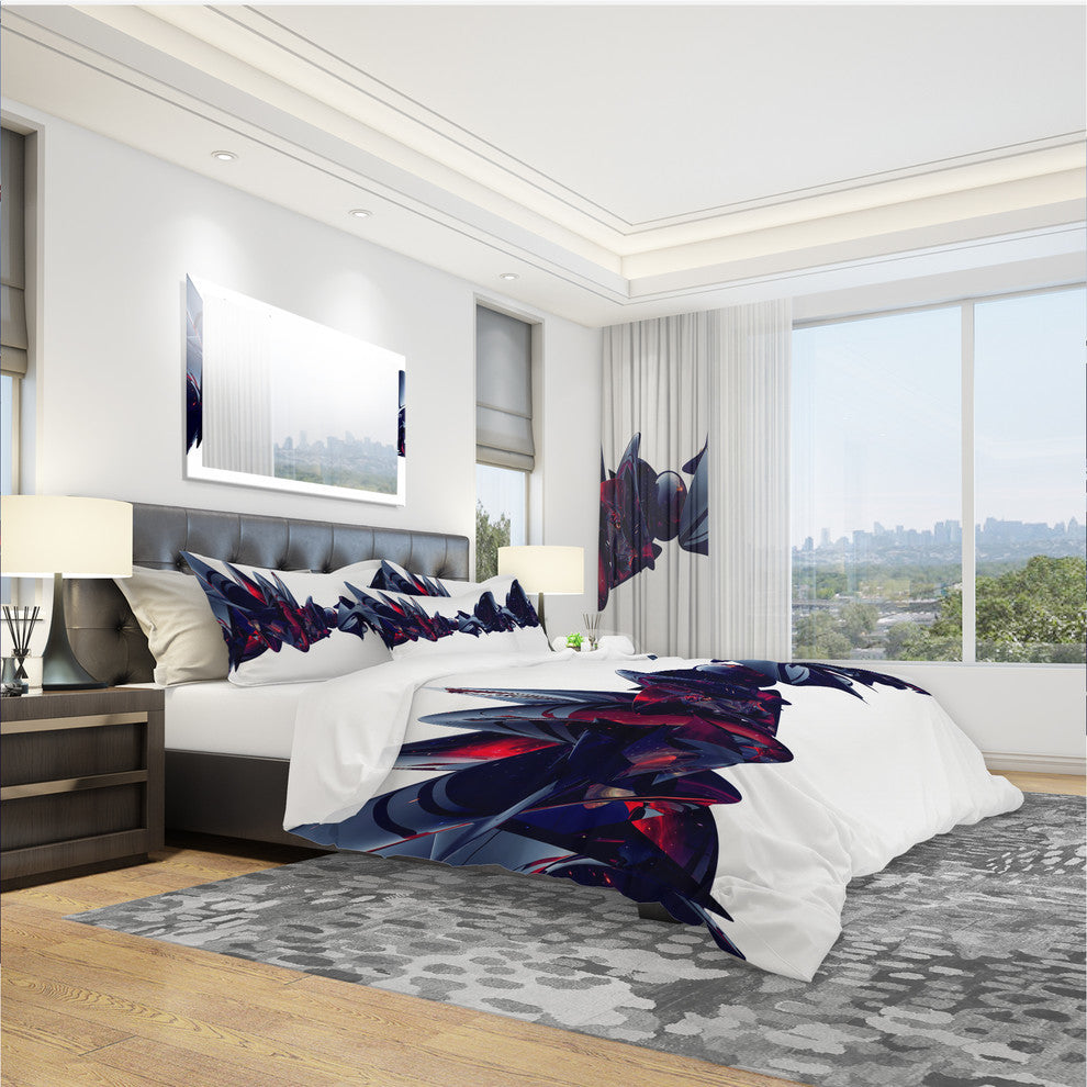 Nice To Meet You Modern and Contemporary Duvet Cover Set, Twin