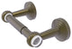 Pacific Beach 2-Post Toilet Tissue Holder with Twist Accents, Antique Brass