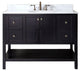 Winterfell 48" Single Bathroom Vanity Set, Espresso