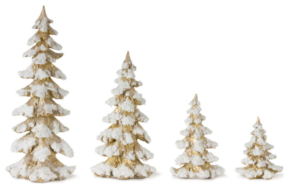 Tree (Set of 4) 6.5"H, 9"H, 13.25"H, 18"H Resin