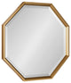 Calter Framed Octagon Wall Mirror, Gold, 24x24