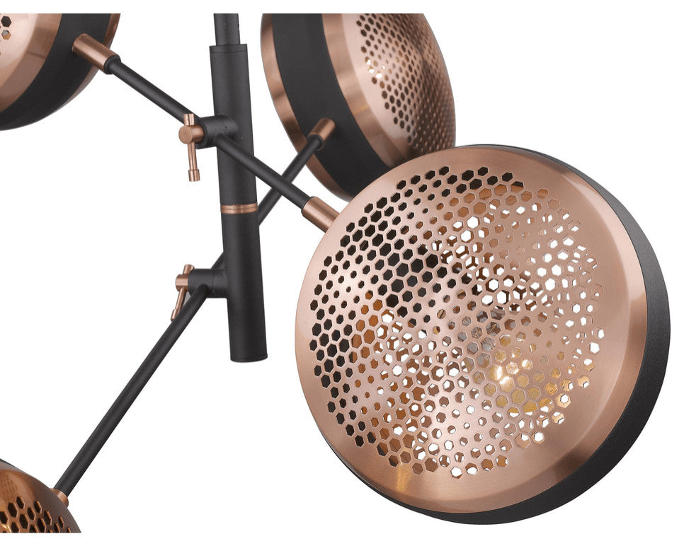 Tholos 4-Light Matte Black Pendant