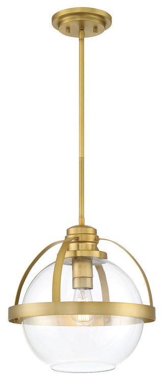 Pendleton 1-Light Pendant, Warm Brass