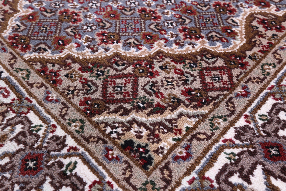 Wool & Silk Persian Tabriz Handmade Runner Rug 2' 8" X 12' 4" - Q13032