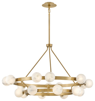 Fredrick Ramond Selene Chandelier, Lacquered Brass, Large