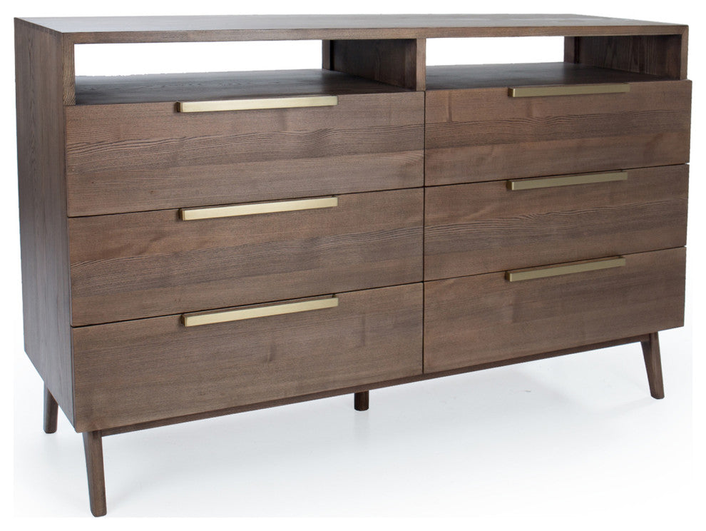 Napa 64" 6-Drawer Dresser, Finish: Dove