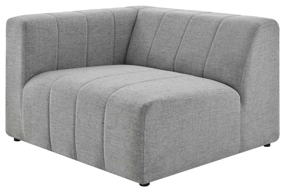 Bartlett Upholstered Fabric Left-Arm Chair Light Gray