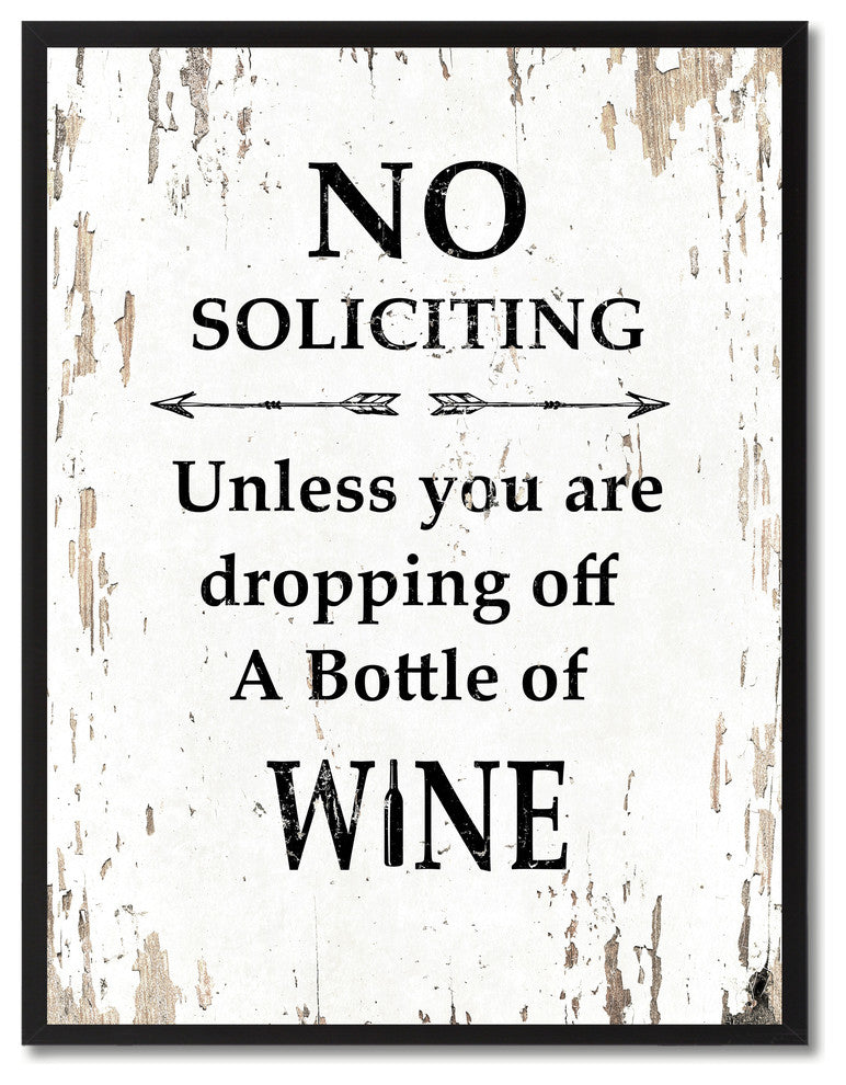 Dropping Off A Bottle Of  Wine Inspirational, Canvas, Picture Frame, 22"X29"