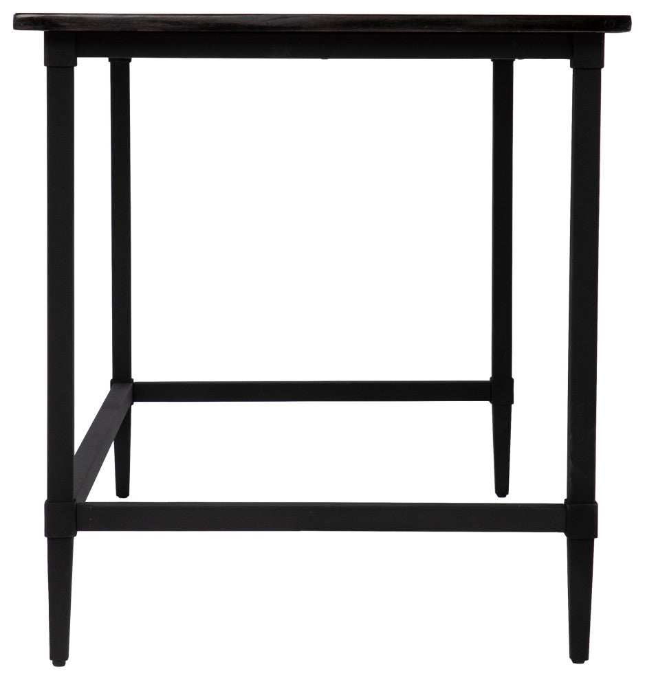 Elle Reclaimed Wood Desk, Black