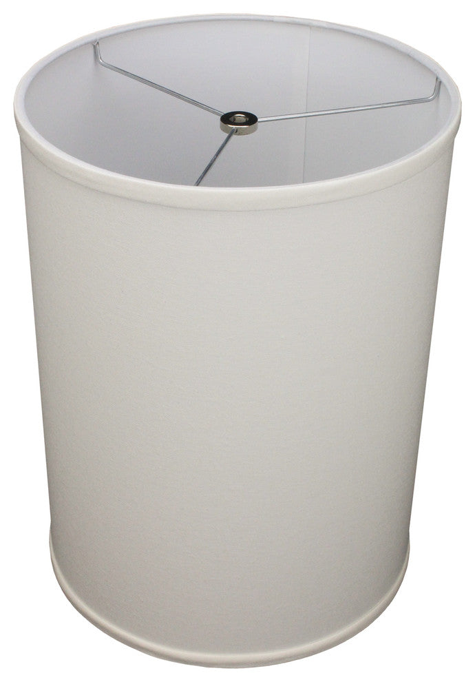 Fenchel Shades 11"x11"x15" Spider Attachment Drum Lamp Shade, Linen Cream