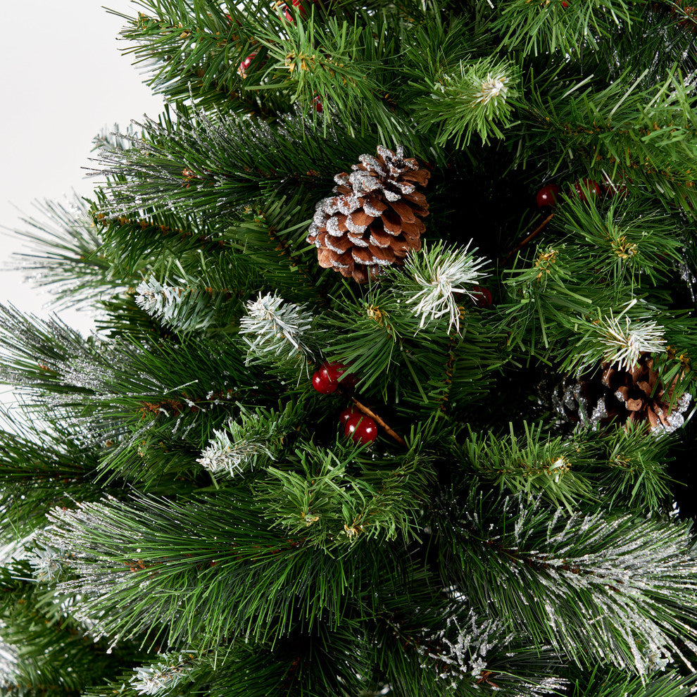 4.5' Mixed Spruce Artificial Christmas Tree, Unlit