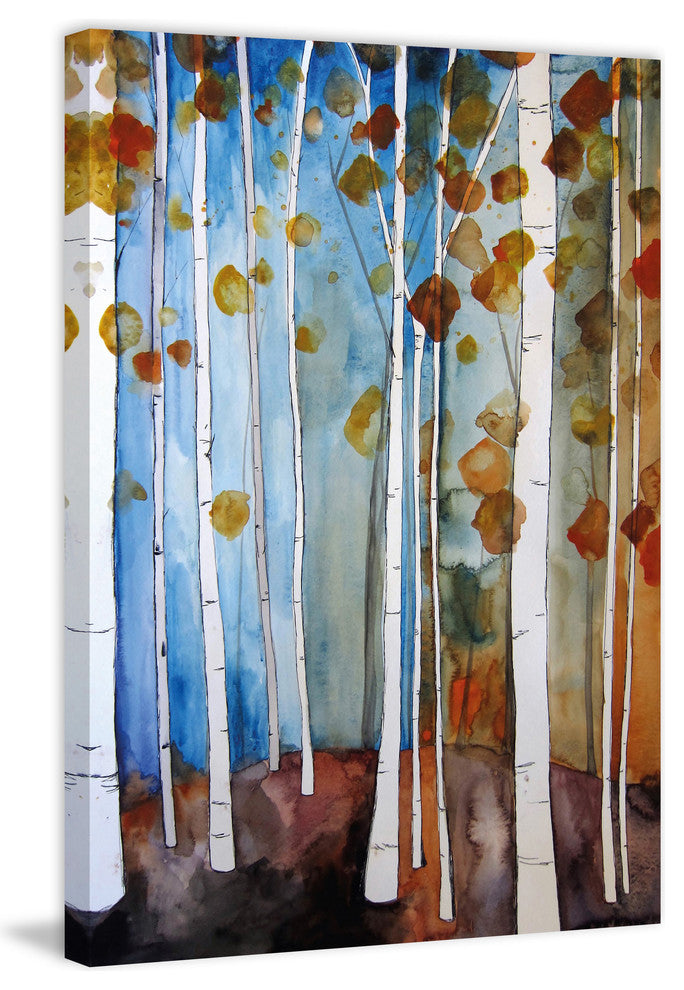 Marmont Hill, "Autumn Leaves" by Christine Lindstrom on Wrapped Canvas, 16x24