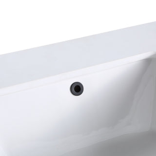 Terra Bathroom Vanity, Walnut/Matte Black With White Quartz, 24", White Quartz Top