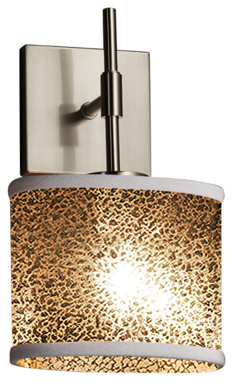 Fusion Union 1-Light Wall Sconce, Oval, Mercury Glass Shade