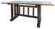 Homestead Collection Trestle Based Dining Table, Stain and Clear Lacquer Finish