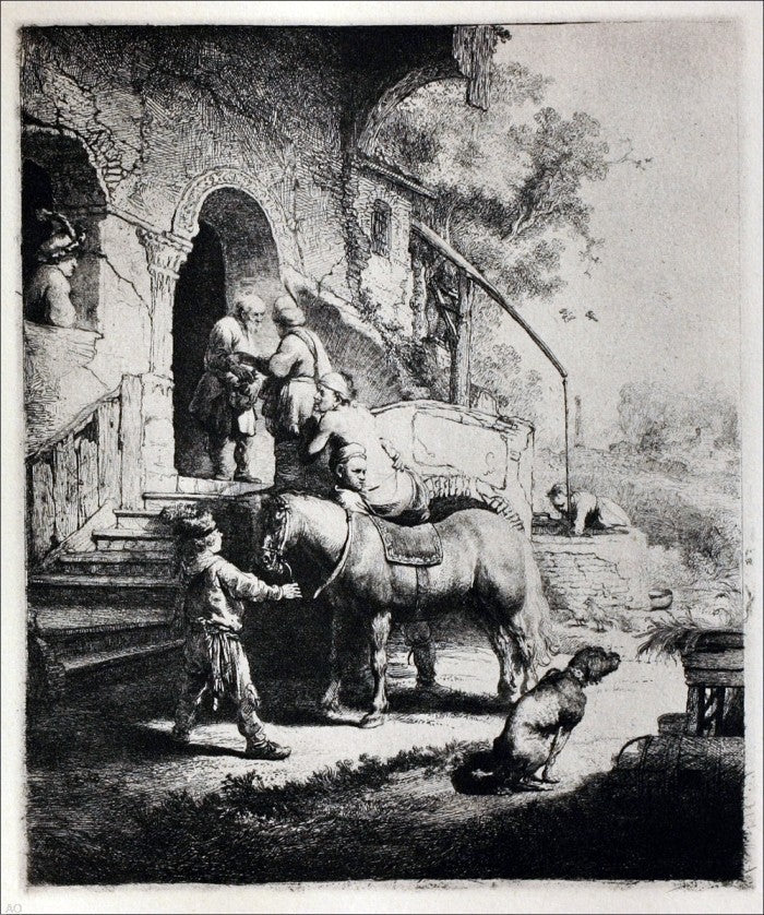 Rembrandt Van Rijn The Good Samaritan, Gallery Wrapped Canvas Print, 20"x25"