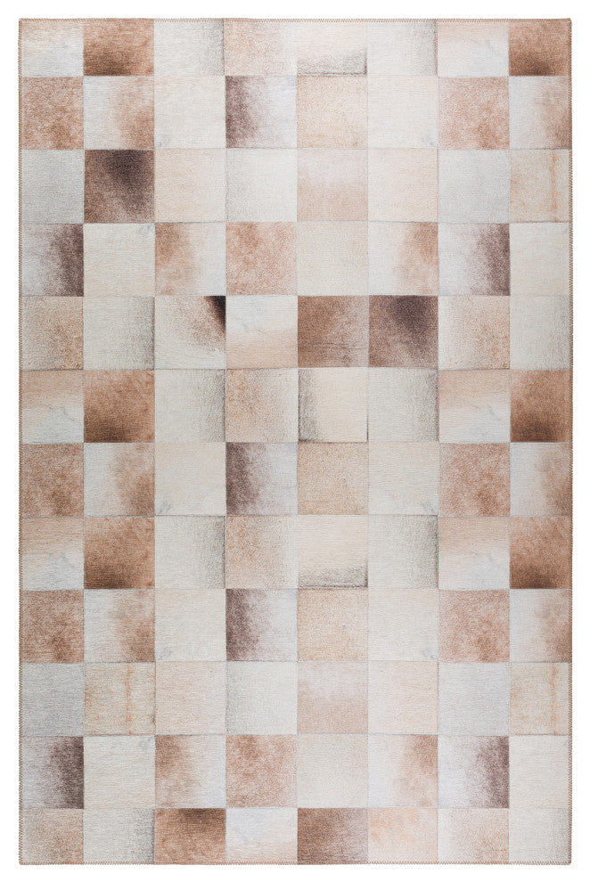 Indoor/Outdoor Stetson SS10 Khaki Machine Washable 5' x 7'6" Rug