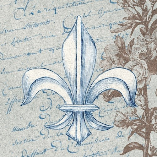 "French Fleur de Lis II" Pillow 20"x20"