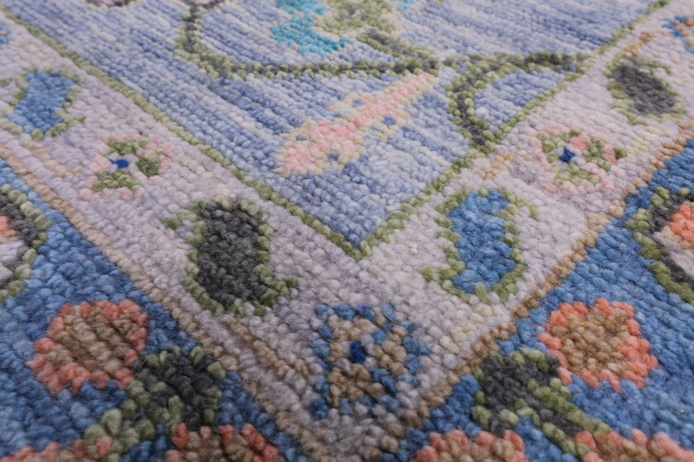 12' 0" X 15' 2" Handmade Turkish Oushak Wool Rug - Q15416
