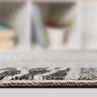 Rug Unique Loom Del Mar Light Gray Runner 2' 7 x 10' 0