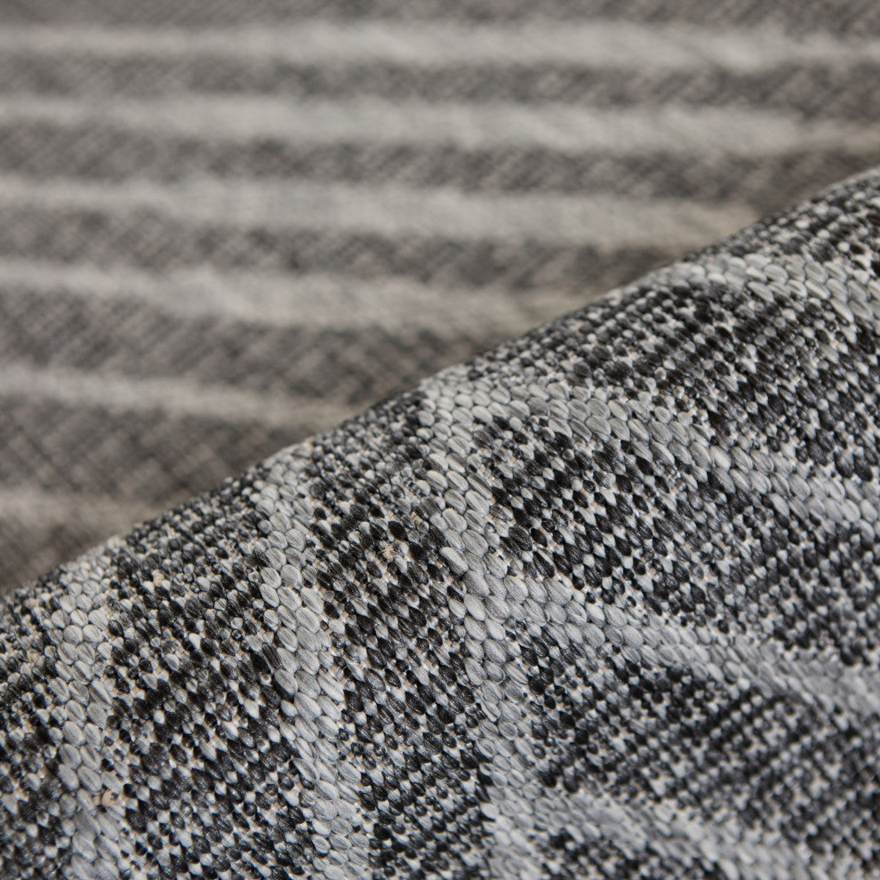 Maryland Abbel Runner, Gray, 2'4" x 8', Geometric