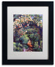 David Lloyd Glover ''Rose Arbor Pathway'' Art, Black Frame, 11"x14", White Matte