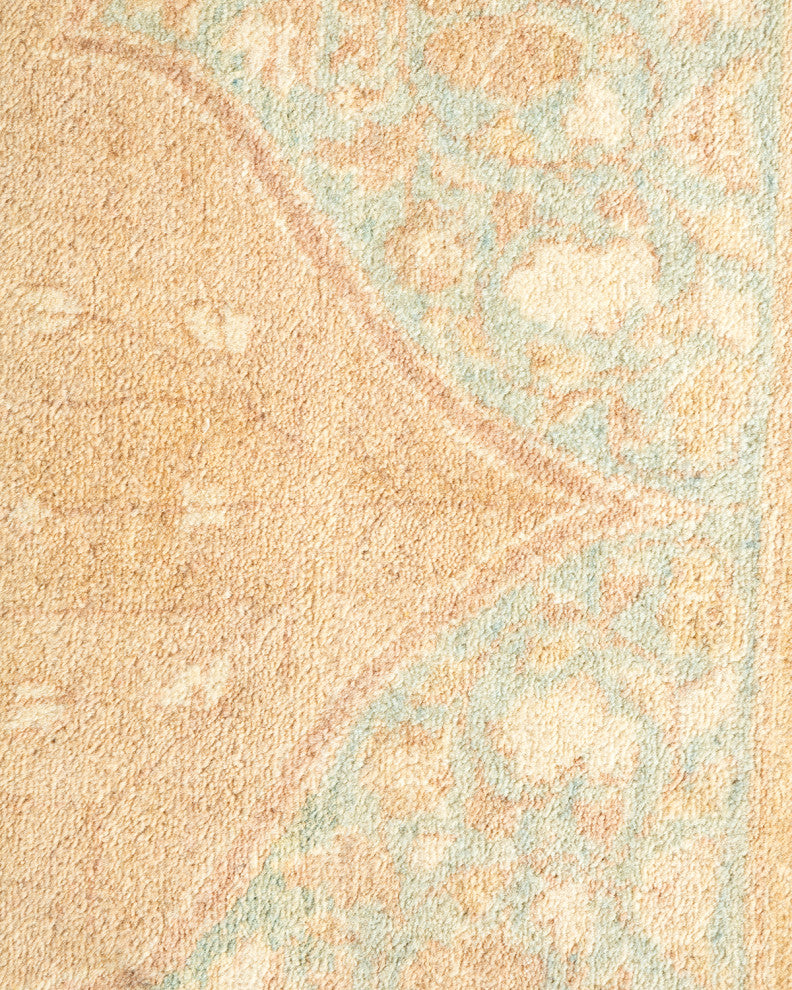 Mogul, One-of-a-Kind Hand-Knotted Area Rug Yellow, 6'3"x9'5"