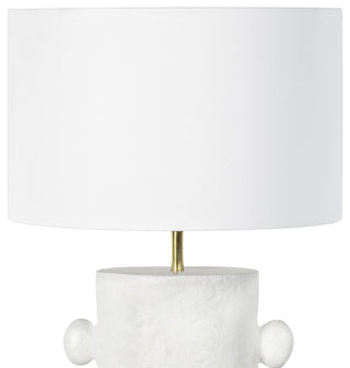 Maya Metal Table Lamp, White