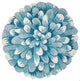 Frontporch Mum Rug, Aqua, 5'' Round