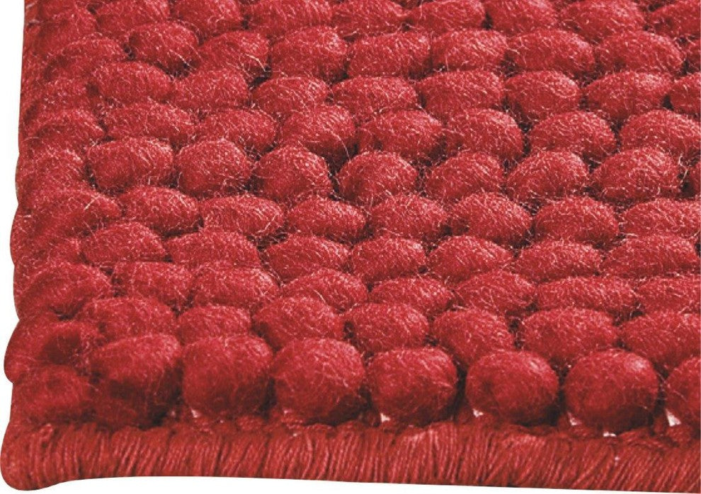 Hand Woven Red Wool Area Rug