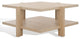 Safavieh Couture Quigley Square Coffee Table, Natural Cerused Oak