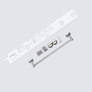 Circular Bathroom 18" Towel Bar, Chrome