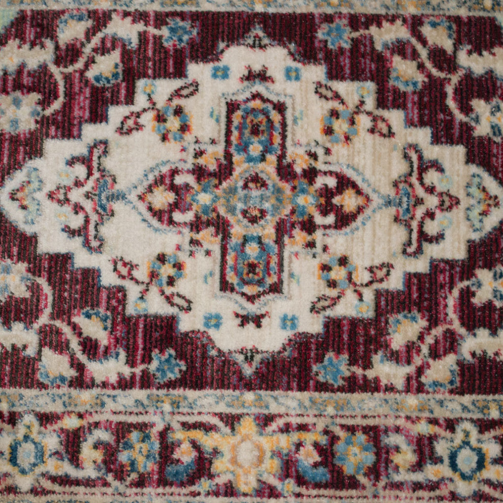 Machine Made Polyester Durable Indoor Outdoor Washable Oriental Pattern Footmat