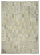 Cowhide Patchwork Rug, Daedalus, Neutral, 6'x9'